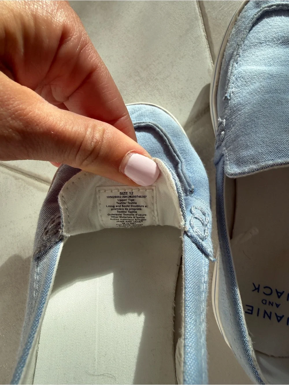 Janie and Jack casual slip